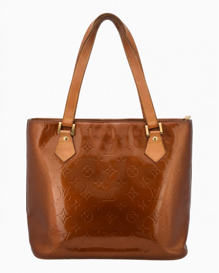Bolsa Louis Vuitton Original Houston Verniz Caramelo feminina